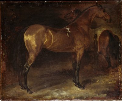 西班牙马-布面油画 作者 西奥多·杰里科（Theodore Gericault）