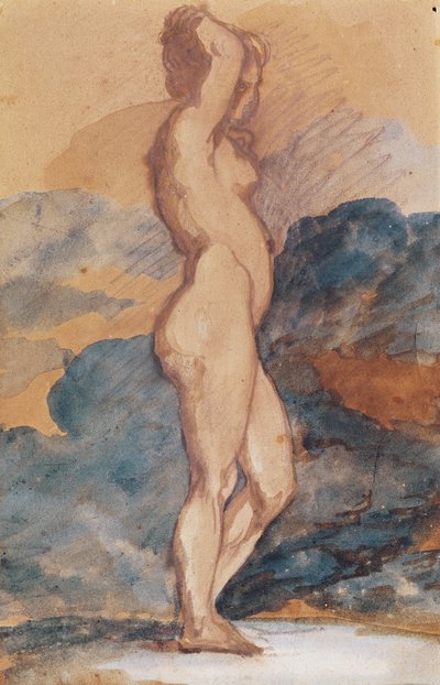 一个裸体女人的研究 作者 西奥多·杰里科（Theodore Gericault）