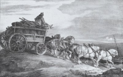 煤车[原文如此]，1821年。 作者 西奥多·杰里科（Theodore Gericault）