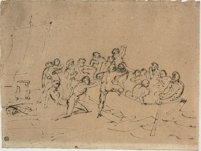 营救美杜莎之筏的幸存者 作者 西奥多·杰里科（Theodore Gericault）