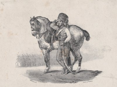 胡萨德的号角》，1823年。 作者 西奥多·杰里科（Theodore Gericault）