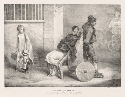 根据生活和石头绘制的各种主题：  瘫痪的女人 作者 西奥多·杰里科（Theodore Gericault）