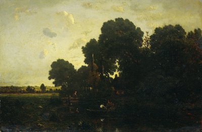 黄昏 作者 Theodore Rousseau