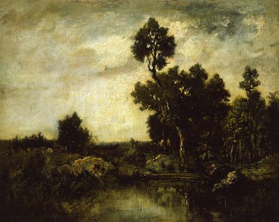 风景，约1850年 作者 皮埃尔·艾蒂安·西奥多·卢梭
