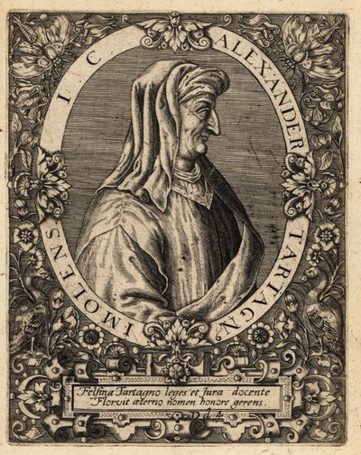 Alexander de Tartagnis，约1424-1477，意大利法学家。 作者 西奥多·德布瑞