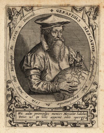Gerardus Mercator，地理学家。 作者 西奥多·德布瑞