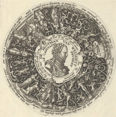 奥兰治的威廉一世肖像，出自老千系列的设计，约1588年。 作者 西奥多·德布瑞