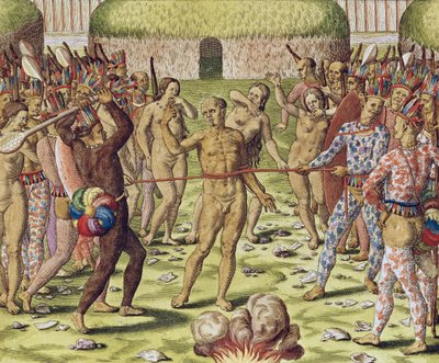 1562年Topinambous印第安人执行敌人 作者 西奥多·德布瑞