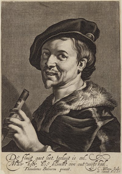 Cornelis Bloemaert的肖像 作者 西奥多·范·巴伯伦