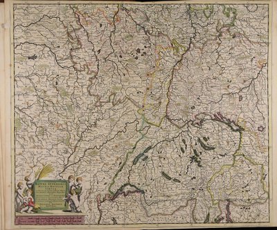 Accuratissima Rheni superioris Mosae et Mosellae tabula ac minores in eosdem in fluentes fluvii cum omnibus adherentibus regionibus sicut archiepiscopatus et electoratus Moguntini et Palatinatus Rheni Lotaringiae Helvetiae Alsatiae Sueviae et comitatus Bur 作者 西奥多罗斯·丹克特斯