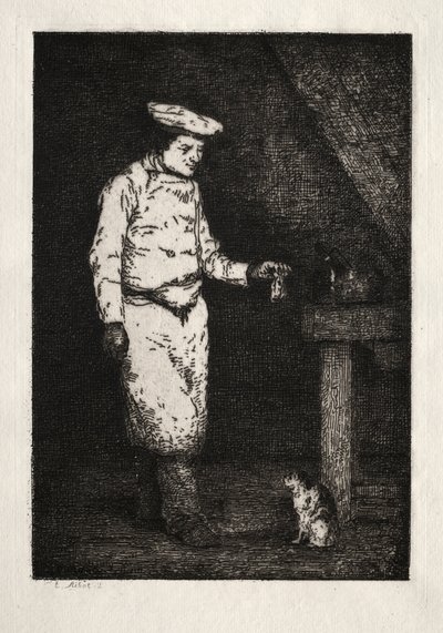 猫的早餐 作者 Theodule Ribot