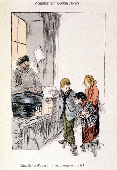 Kids and Gosselines：先给自己加热，然后再吃！ 在“生活中”，斯坦伦 1901 年 作者 西奥菲勒·亚历山大·斯坦伦