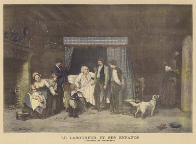 劳动者和他的孩子 作者 Theophile Emmanuel Duverger