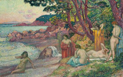 贝纳特角的泳客，1909年 作者 范·雷塞尔伯格（Théovan Rysselberghe）
