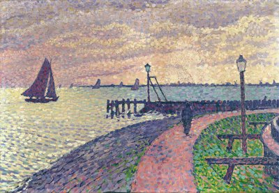 福伦丹港入口 作者 范·雷塞尔伯格（Théovan Rysselberghe）