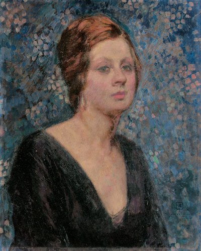情人节泰西耶肖像，1914年 作者 范·雷塞尔伯格（Théovan Rysselberghe）