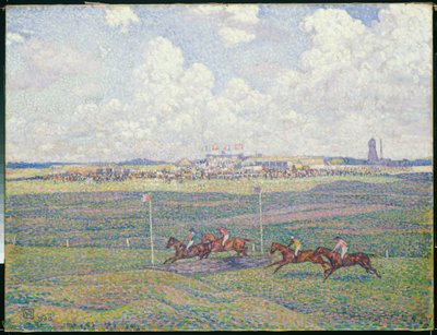 滨海布洛涅的赛马场 作者 范·雷塞尔伯格（Théovan Rysselberghe）