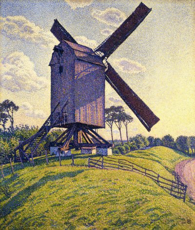 法兰德斯的风车；法兰德斯的风车，1894年 作者 范·雷塞尔伯格（Théovan Rysselberghe）