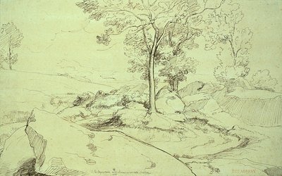 奥利瓦诺和奇维特拉之间的塞彭塔拉景观 作者 Théodore Caruelle d