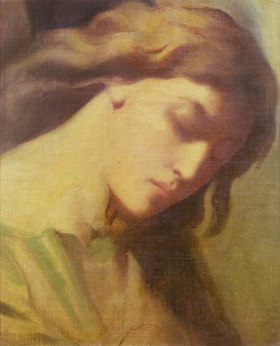 天使，研究橄榄山，1840年 作者 蒂奥多·切塞留