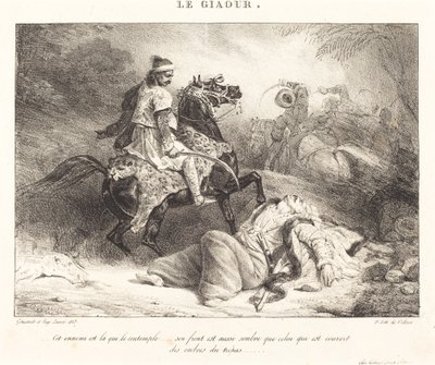 异教徒》（Le Giaour）。 作者 西奥多·热里柯和欧仁·路易斯·拉米