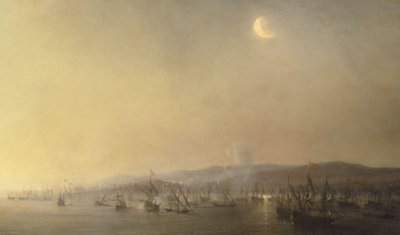1643 年 9 月 3 日在卡塔赫纳的海战，由 Théodore Gudin 于 1844 年创作 作者 西奥多·古丁