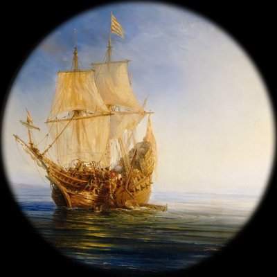 1643年，海盗皮埃尔·勒格兰（Pierre le Grand）在西班牙裔海岸附近拍摄的西班牙帆船 作者 让·安托万·西奥多·古丁