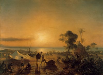 1830年在Staoueli的营地。 作者 让·安托万·西奥多·古丁