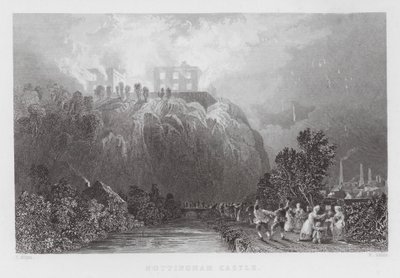 Nottingham Castle (engraving) 作者 托马斯（后）Allom