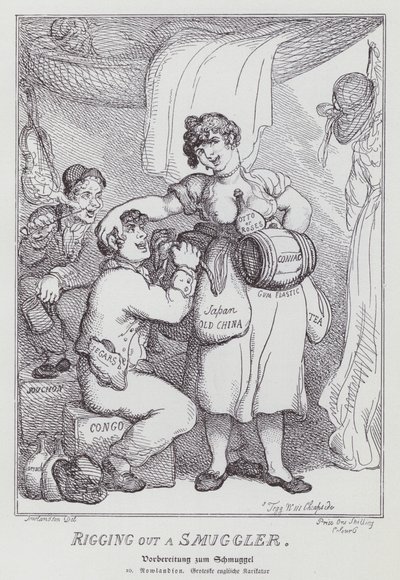 操纵走私者（石版画） 作者 托马斯（继）罗兰森