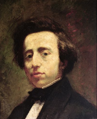 弗雷德里克·肖邦（Frederic Chopin）的肖像（1810-49）（布面油画） 作者 托马斯（向）时装