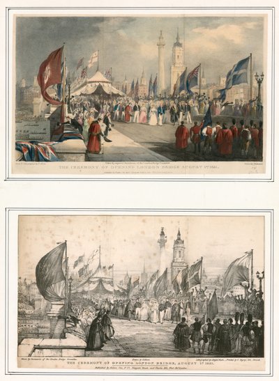 1831年8月1日开放伦敦桥的仪式 作者 托马斯·阿隆