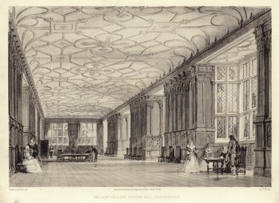 长廊，Haddon Hall，德比郡（lithotint） 作者 托马斯·阿隆