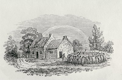 客栈外的斗鸡，约1801年，出自《土地鸟》，1805年出版（雕刻）。 作者 托马斯·贝威克