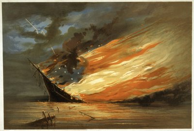 返回，或从沉船中拯救，发表于c.1872（chromolitho） 作者 Thomas Brooks