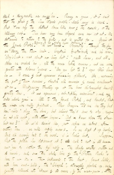 托马斯-巴特勒-冈恩日记--第6卷，第65页，1853年8月14日 作者 托马斯·巴特勒·冈恩