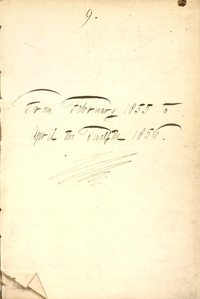 托马斯-巴特勒-冈恩日记--第七卷，第5页，1855-1856年 作者 托马斯·巴特勒·冈恩