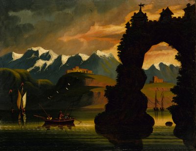 景观，19世纪中期。 作者 托马斯·钱伯斯