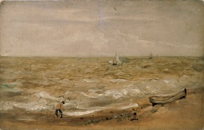 海滩景象，19世纪初 作者 托马斯·丘奇亚德