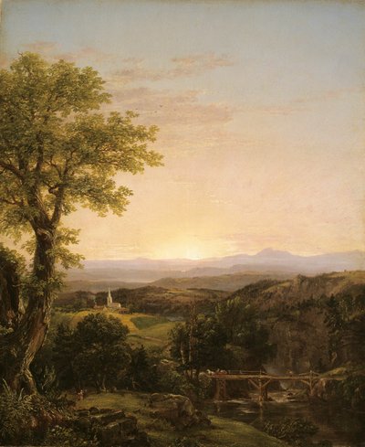 新英格兰风景》，1839年。 作者 托马斯·科尔