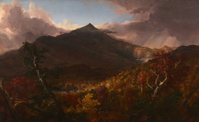 暴风雨过后，纽约埃塞克斯郡的史露恩山的景色 作者 托马斯·科尔