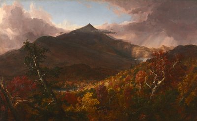 1838年，暴风雨过后，纽约埃塞克斯郡的史露恩山景观。 作者 托马斯·科尔