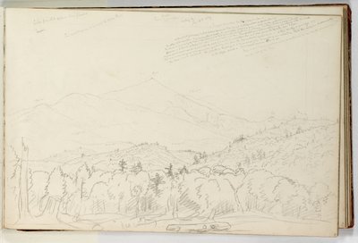 6 月 28 日北望 Schroon 山的景色 作者 托马斯·科尔