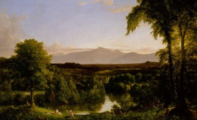 卡茨基尔上的风景--1836-37年初秋。 作者 托马斯·科尔