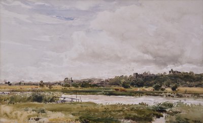 风景，前景中的河流 作者 托马斯·科利尔