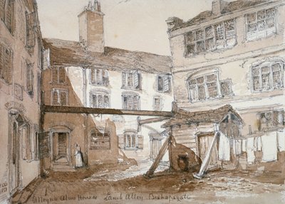 阿利恩救济院，姜饼阁，羔羊巷，伦敦市，1851年。        作者 托马斯·科尔曼·迪布丁