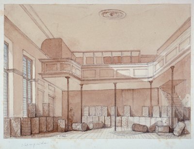 伦敦市诺贝尔街的马车制造商大厅内部，1851年 作者 托马斯·科尔曼·迪布丁