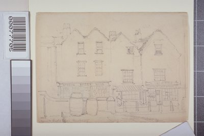 大厦看法在教堂街，哈克尼，c.1835 作者 托马斯·科尔曼·迪布丁