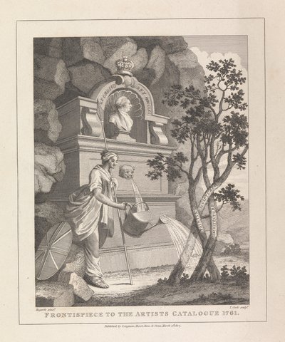 艺术家目录卷首插画，1761 年 作者 托马斯库克