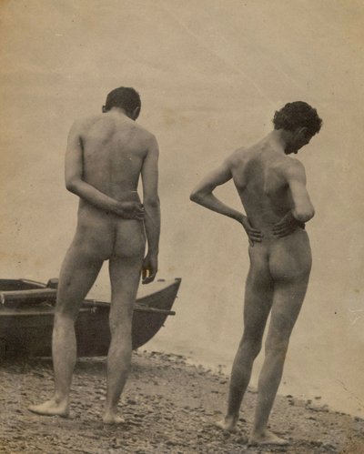 1883年，Thomas Eakins和John Laurie Wallace在海滩上 作者 Thomas Cowperthwait circle of Eakins